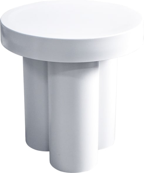 Domi Side Table - White color White