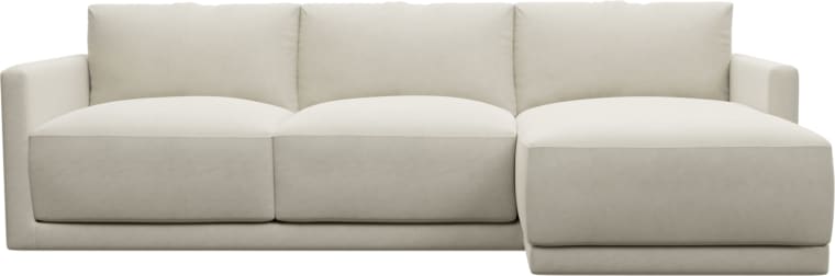 Haven Apt Muse Flax Chaise Sofa color Muse Flax