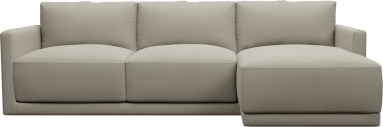Haven Apt Plaza Natural Chaise Sofa color Plaza Natural