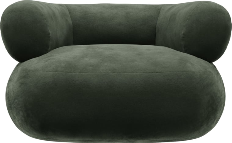 Colette Muse Forest Swivel Armchair color Muse Forest