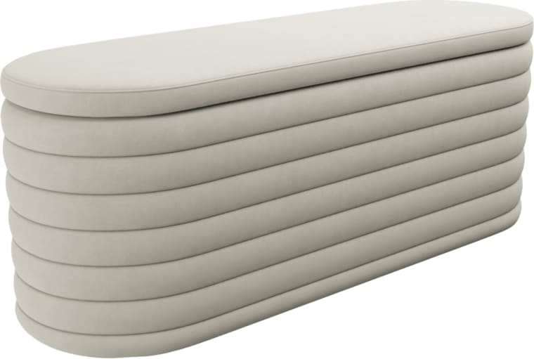 Topia Blanket Box Muse Flax color Muse Flax