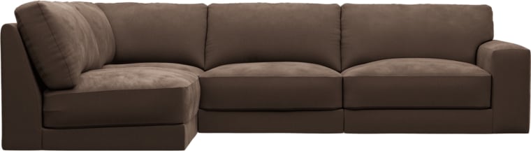 Monica Muse Chocolate Sofa - 4 Seater LAF Terminal color Muse Chocolate