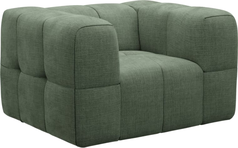 Lucello Armchair Tribute Dark Jade color Tribute Dark Jade