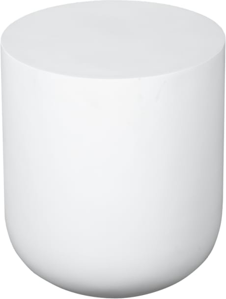 Mara White Concrete Side Table color White