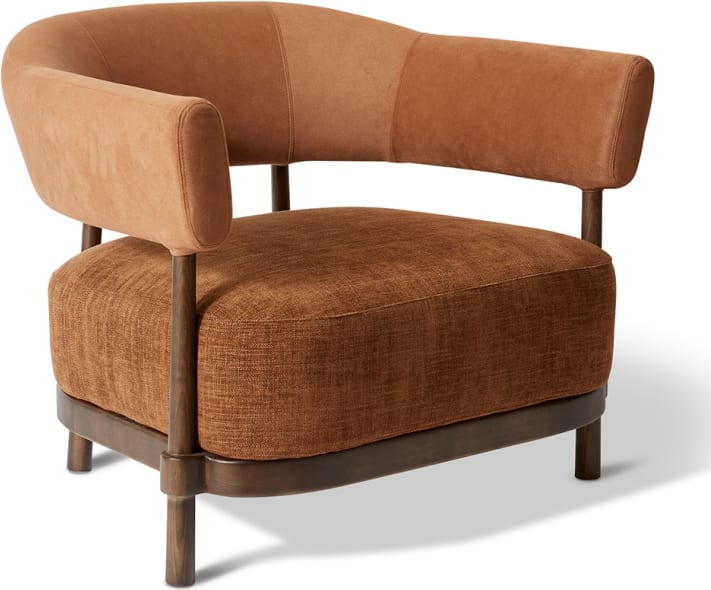 Leon Chair - 90 x 75 x 71cm color Brown/Brown