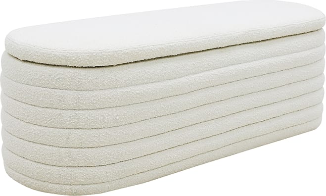 Topia Blanket Box Boucle Ivory color Boucle Ivory