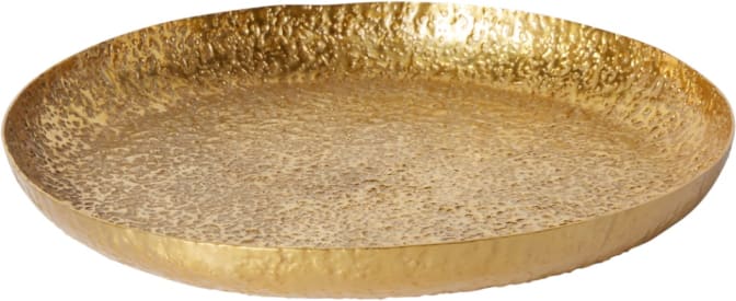 Taj Round Tray Gold Round - 39.5cm 