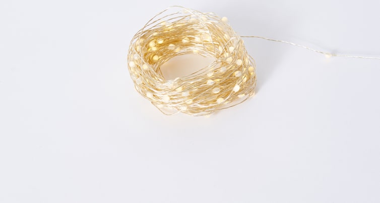 Luminous Bright String Light (Outdoor Adapter) Gold - 20m color Gold