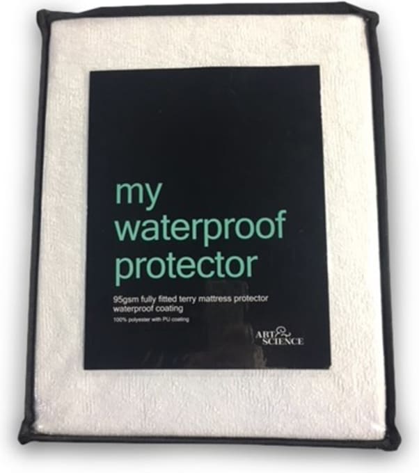 Art & Science Waterproof Mattress Protector color White