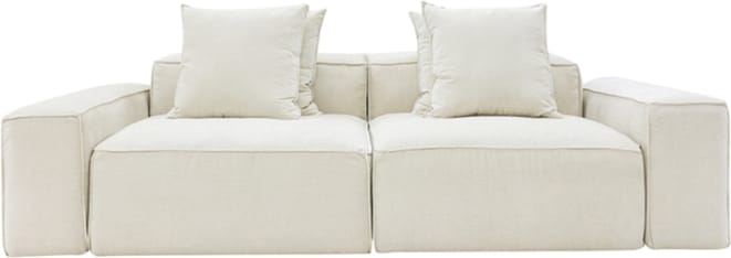 Riley Muse Flax Modular Sofa - 2 Seater color Muse Flax