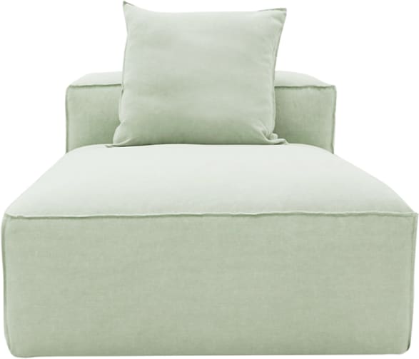 Riley Sofa Modules Slip Covers Linen Oatmeal color Linen Oatmeal