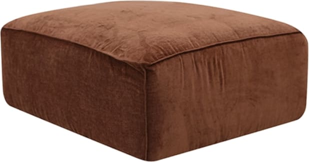 Riley Muse Rust Modular Small Ottoman color Muse Rust