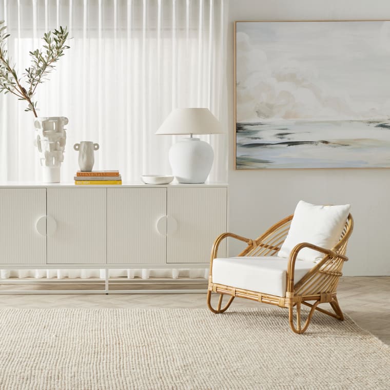 Adora Tall Vase - 50cm color White