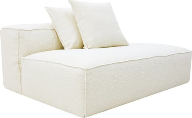 Riley Boucle Ivory Module Terminal Right color Boucle Ivory