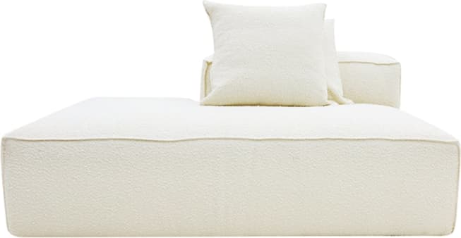 Riley Boucle Ivory Module Terminal Left color Boucle Ivory