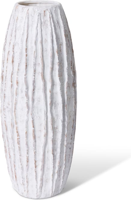 Adelina Vase White/Brown - 70cm color White/Brown