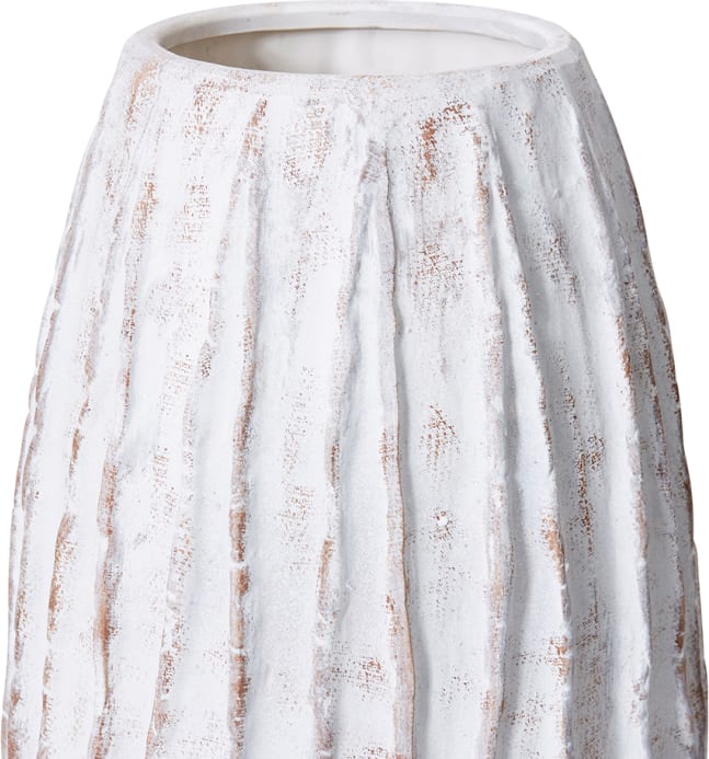 Adelina Vase White/Brown - 70cm color White/Brown