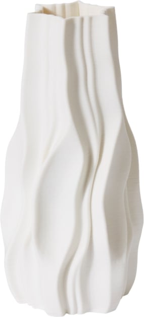 Adria Vase Porcelain White - 30cm color White