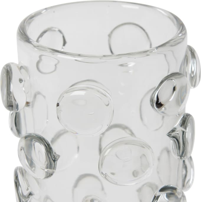 Chioma Vase Glass Clear - 26cm 