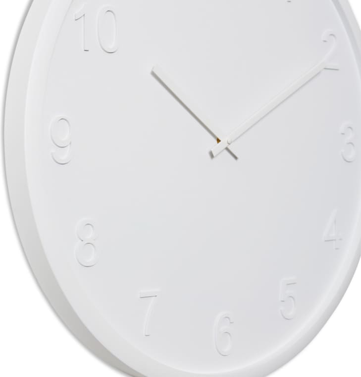 Lenox Wall Clock White - 60cm x 5cm color White