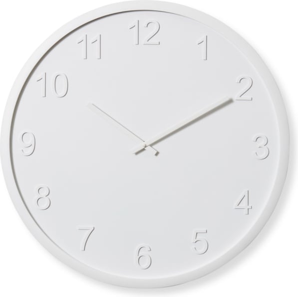 Lenox Wall Clock White - 60cm x 5cm color White