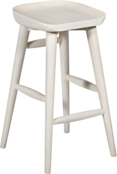 Ace Counter Stool Mango Wood White color White