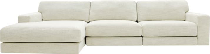 Monica Avon Mineral Chaise Sofa - 3 Seater color Avon Mineral