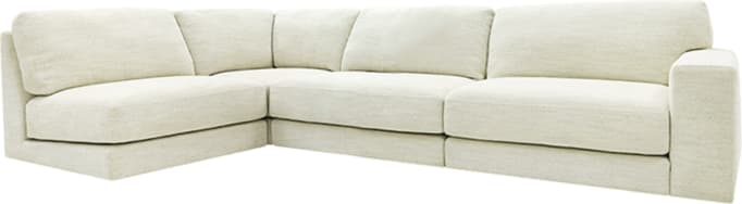 Monica Avon Mineral Sofa - 4 Seater LAF Terminal color Avon Mineral