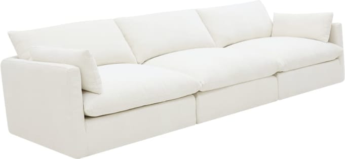 Willow Tribute Ice Modular Sofa - 3 Seater color Tribute Ice