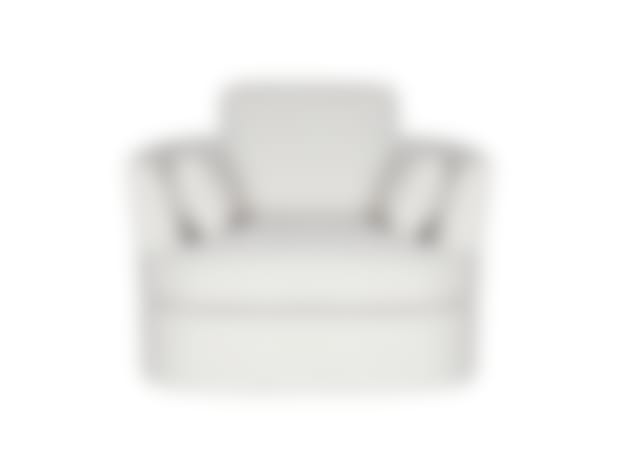 Lax California Ivory Swivel Chair color Ivory