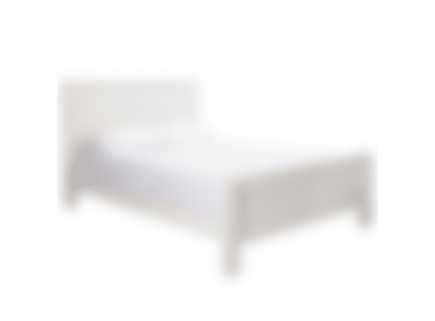 California Bed Frame White Wash color White Wash