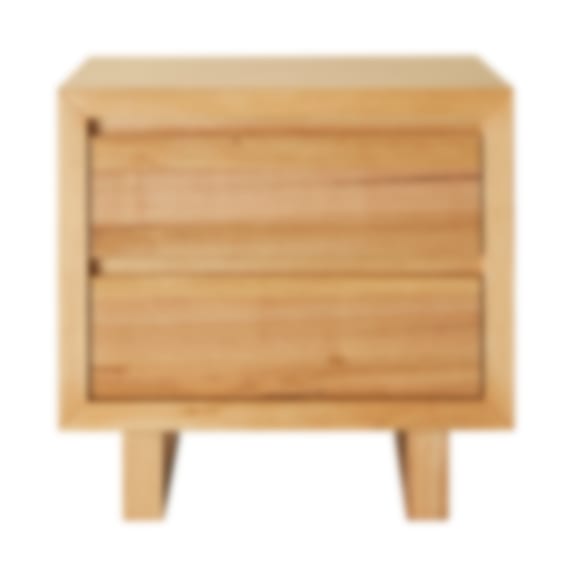 Clemence Bedside Table - 2 Drawer color Natural