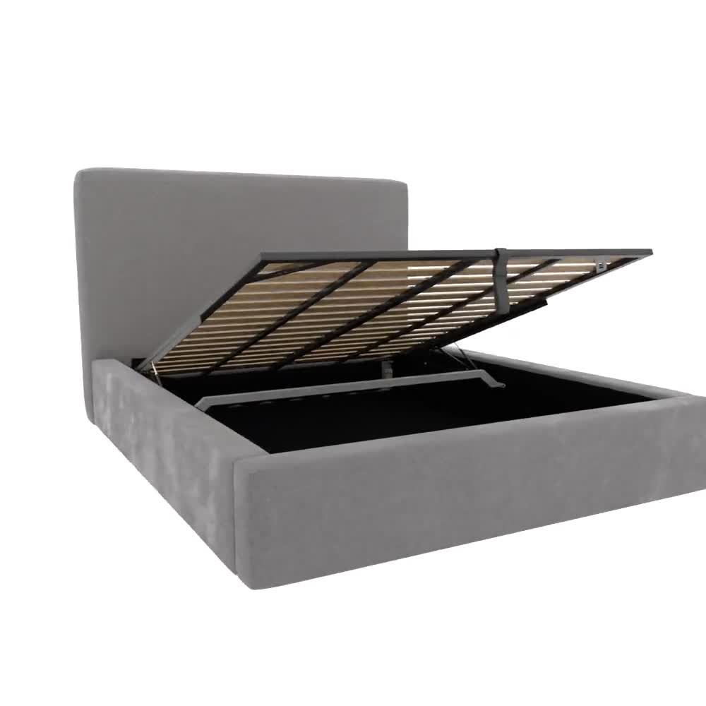 Felix Gas Lift Bed Toorak Pearl color Toorak Pearl
