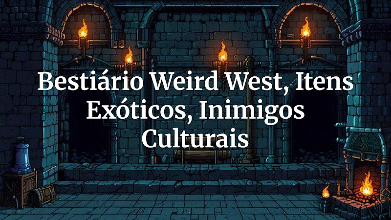 Desvendando o Desconhecido: Bestiário e Relíquias Ocultas para o Weird West