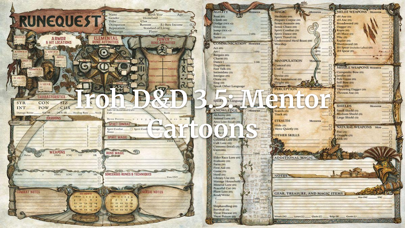 O Mentor Inesquecível: Adapte Iroh de Avatar para D&D 3.5 Edição!