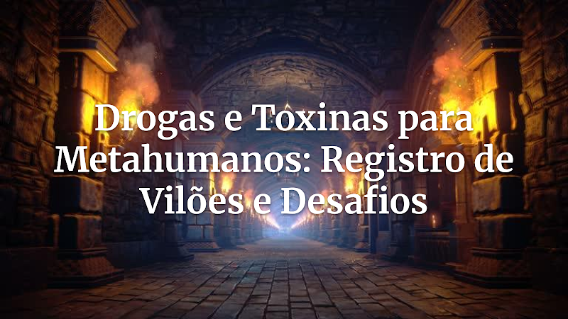 O Segredo dos Mestres: Drogas e Toxinas em Campanhas de Super-heróis – Um Registro Essencial
