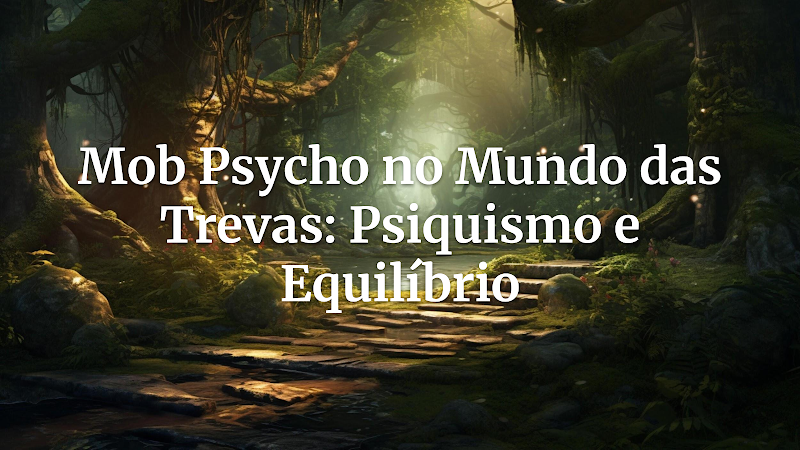Desvendando o Poder Psíquico: Adaptando Mob Psycho 100 para o Mundo das Trevas