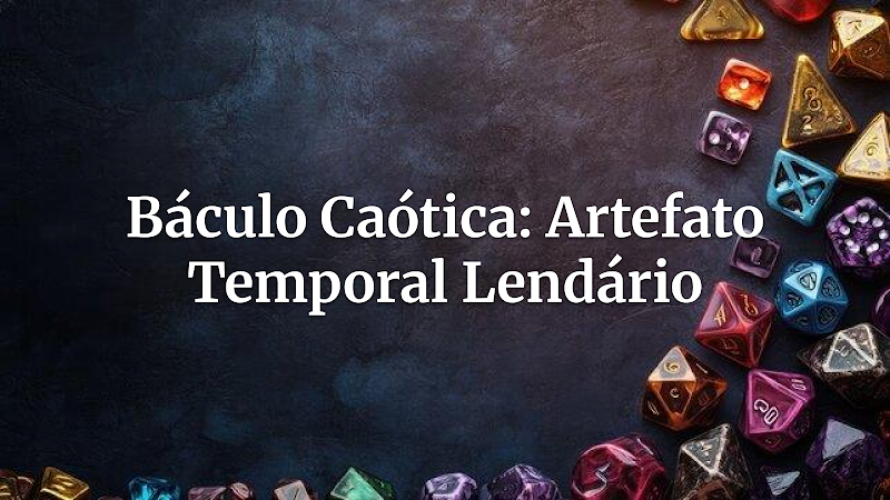 Guia Definitivo: O Báculo Caótica e a Manipulação Temporal em Suas Mesas de RPG