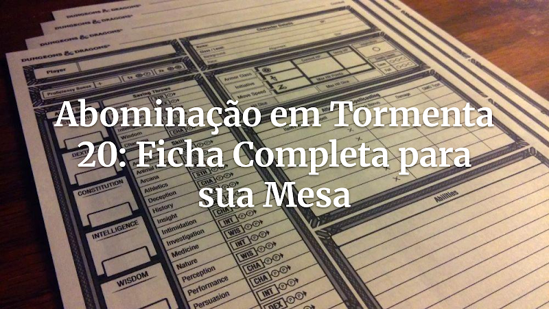 Desencadeando o Caos em Arton: Adapte a Abominação dos Super-Heróis para Tormenta 20!