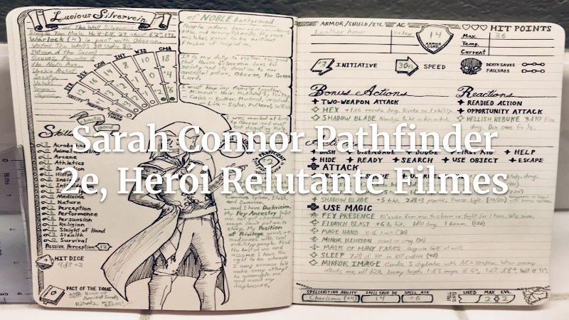 Ficha de RPG: Sarah Connor em Pathfinder 2e – A Guerreira Relutante do Apocalipse Cinematográfico