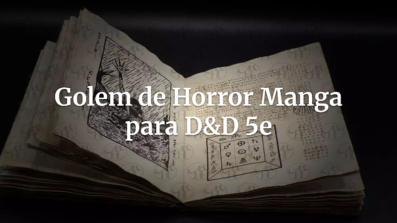 A Ficha de Monstro Definitiva: O Golem da Angústia – Horror Cósmico em D&D 5ª Edição