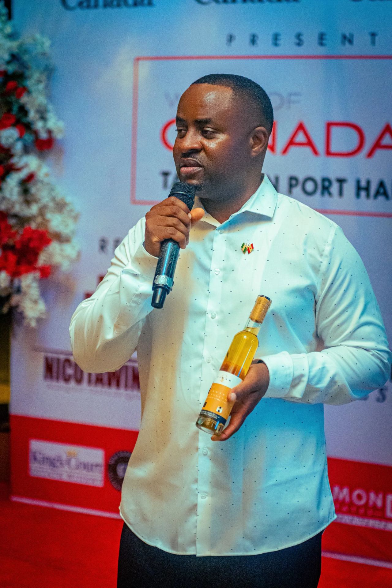 CEO, Mr Isesele introducing Icewine