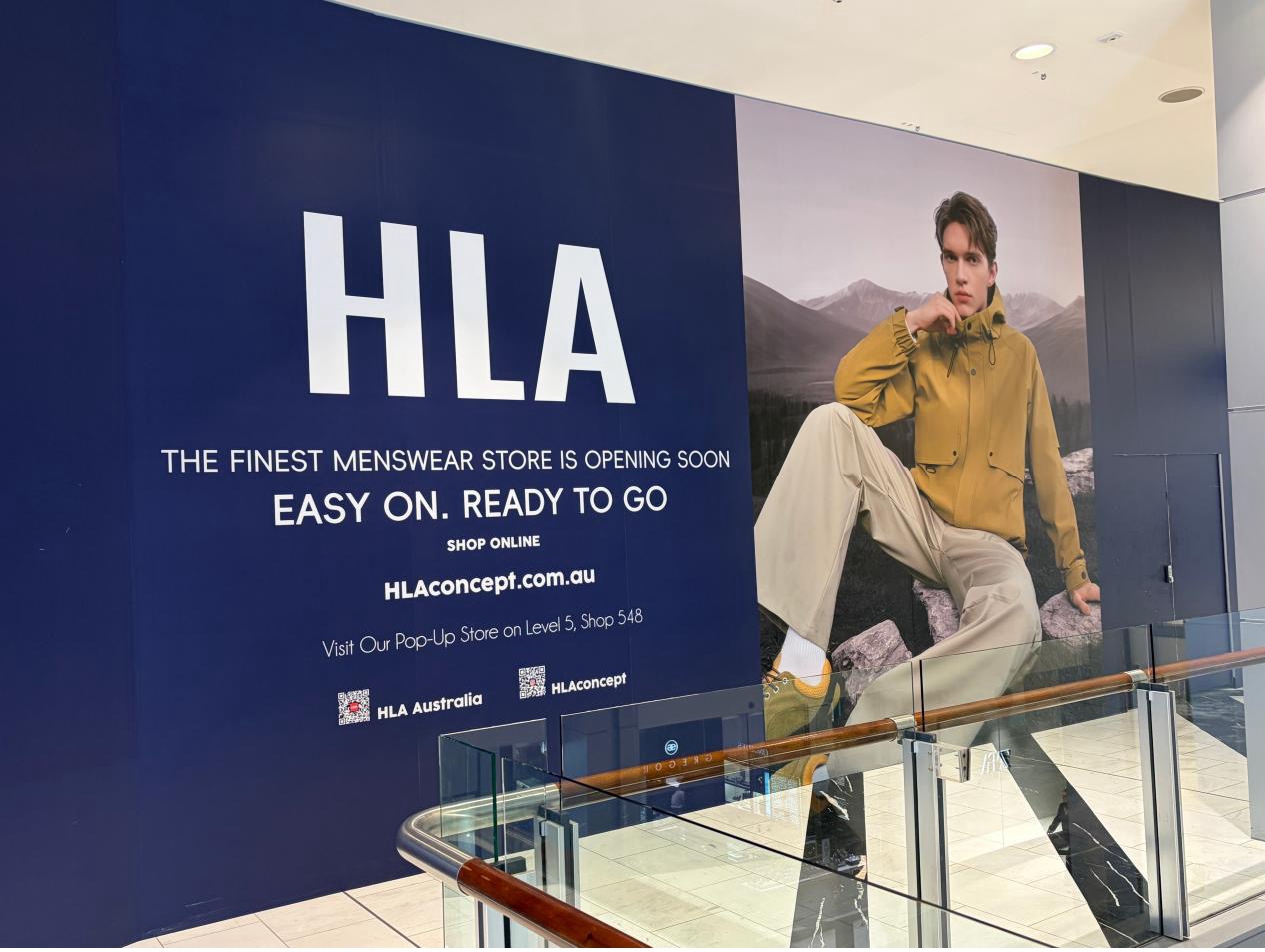 Exclusive: Chinese Menswear Giant HLA Expands in Australia After Low-Key Debut