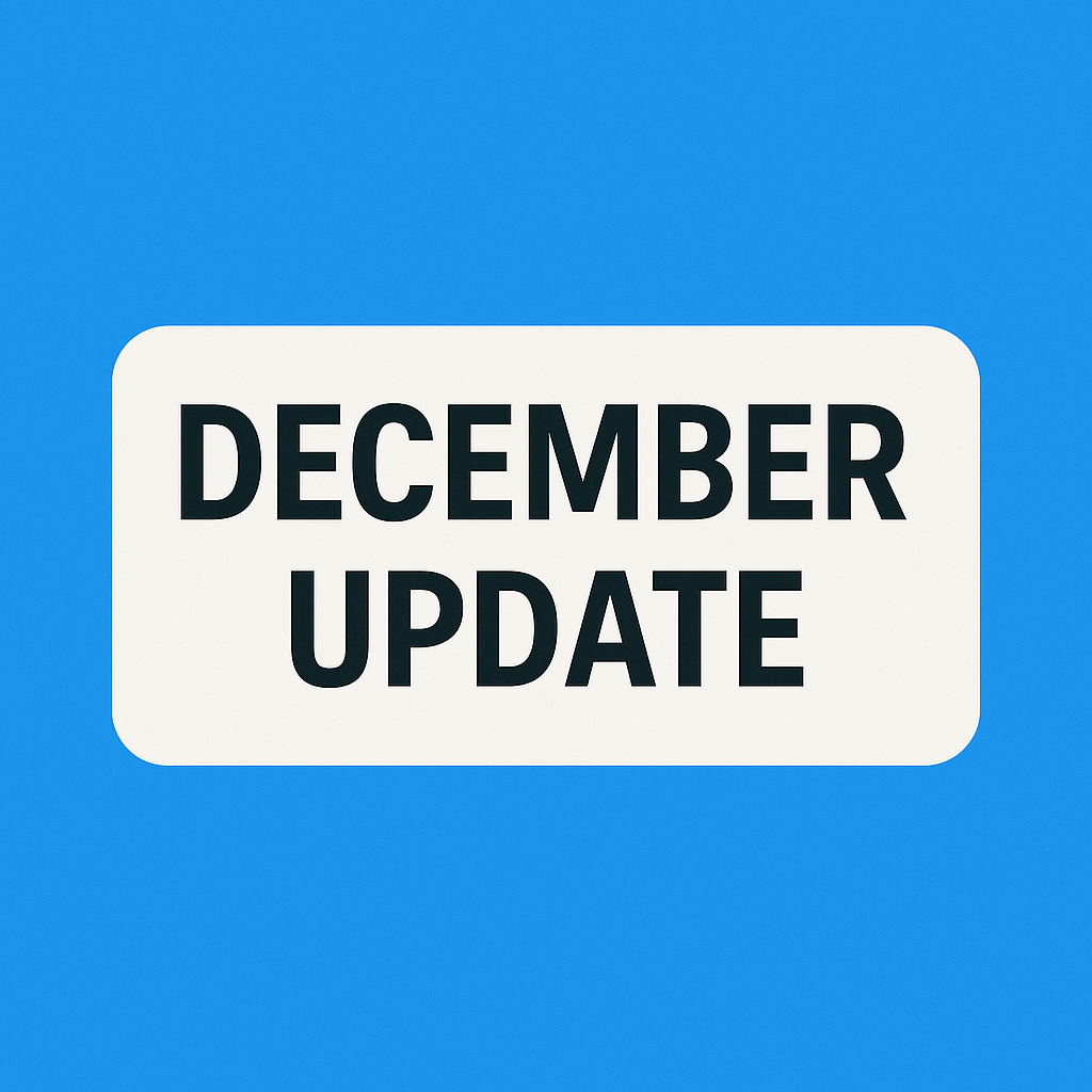 Changelog for December 2024 Update
