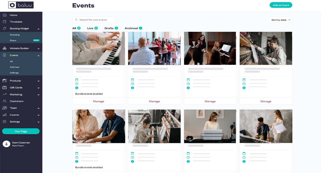 Quick, flexible setup