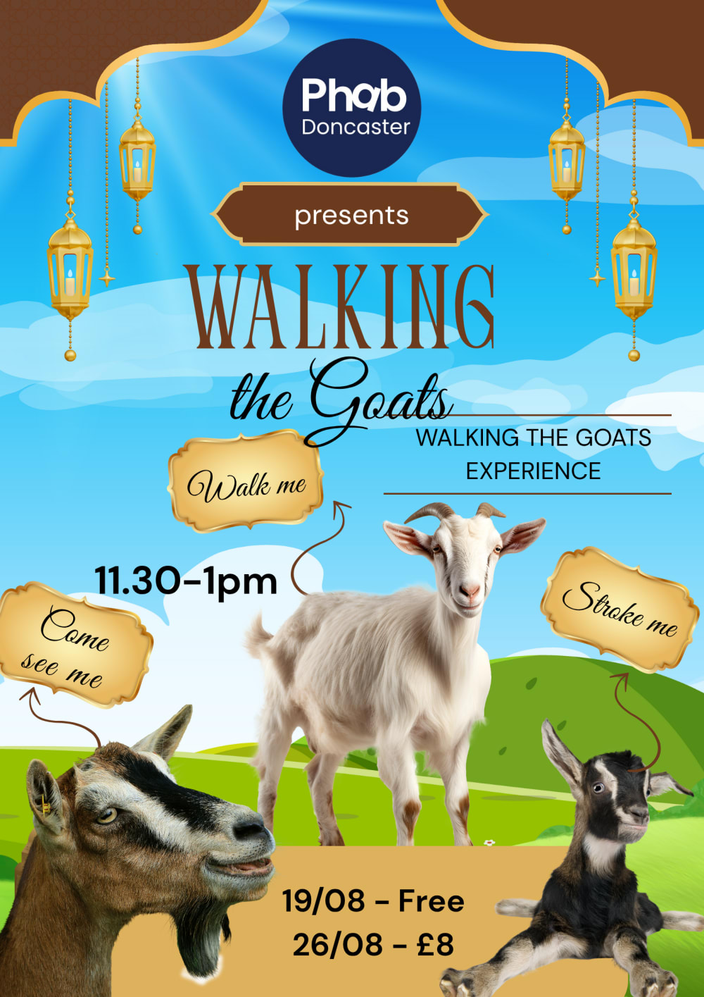 Phab Doncaster - Walking the goats