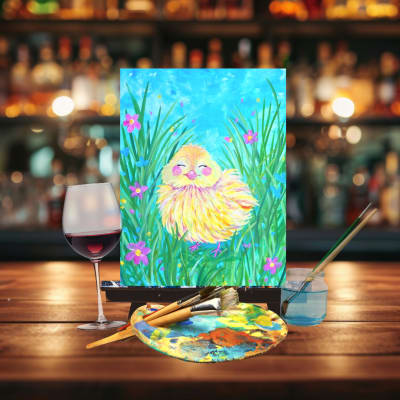 Paint n Sip Bar Event “Cute Chick”