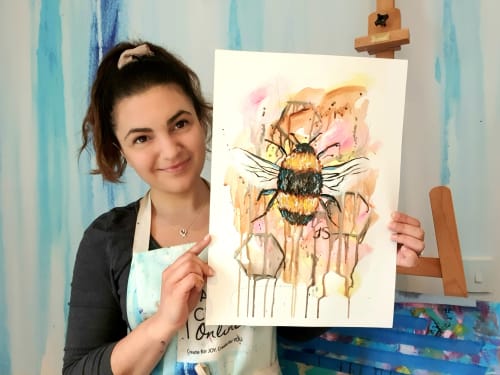 Paint n Sip Bar Event "Bumble Bee"