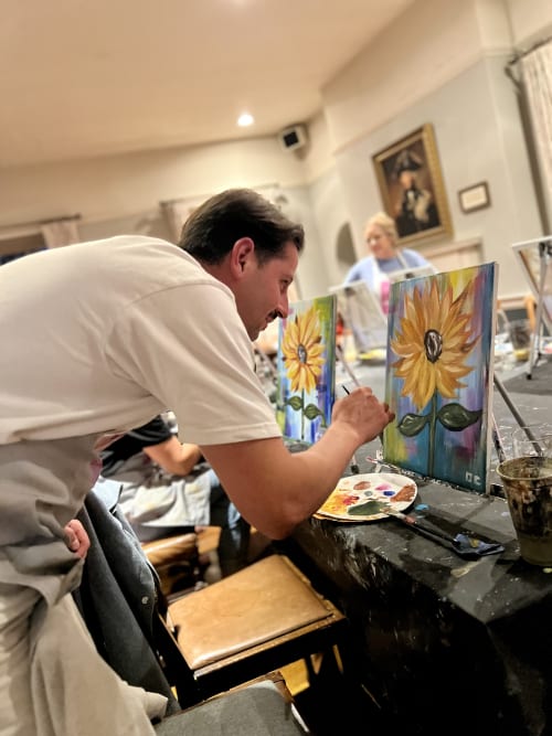 Paint n Sip Bar Event "Sunflower" — photo 3