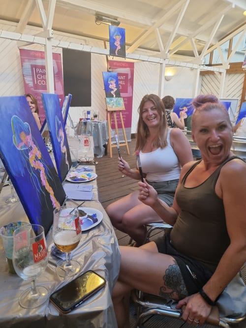 Paint n Sip Bar Event "Jellyfish"